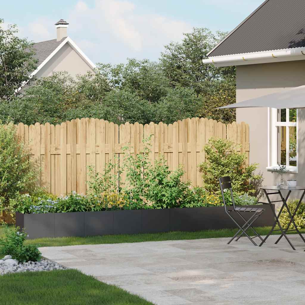 Jardinera De Acero Laminado En Frío Negro 360x40x40 Cm_2