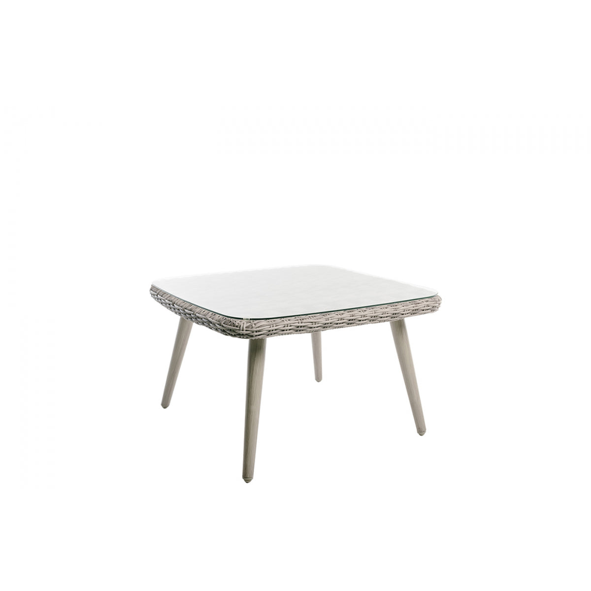 Conjunto De Jardín Esquinero Havana Para 6 Personas En Resina Redonda Beige Gris Y Aluminio 2 Sofás + 1 Mesa De Centro - Muebles De Jardín_4