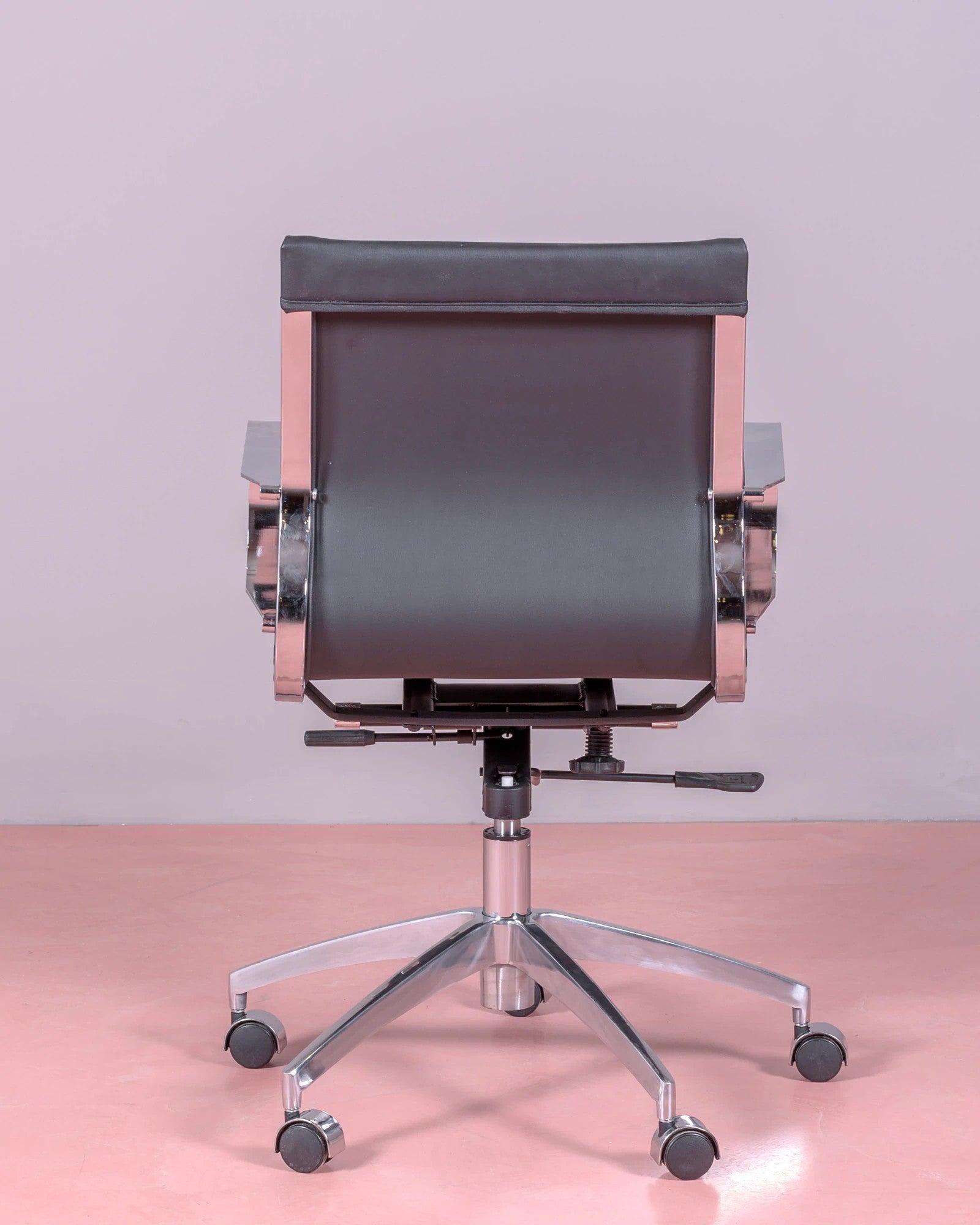 Silla De Oficina Económica De Diseño Tapizada En Polipiel - Detroit_3