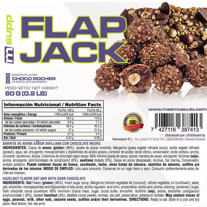 Flapjack (barrita De Avena Energética) - 80g - Bombón Rocher - Aporta Energía - Masmusculo_4