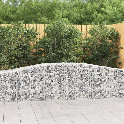 Cestas De Gaviones 25 Uds Forma De Arco Hierro 400x50x60/80 Cm_1