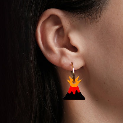 Pendientes Volcano De Madera | Joyería Artesanal, Ligera Y Elegante | Diseño Natural Y Original_3
