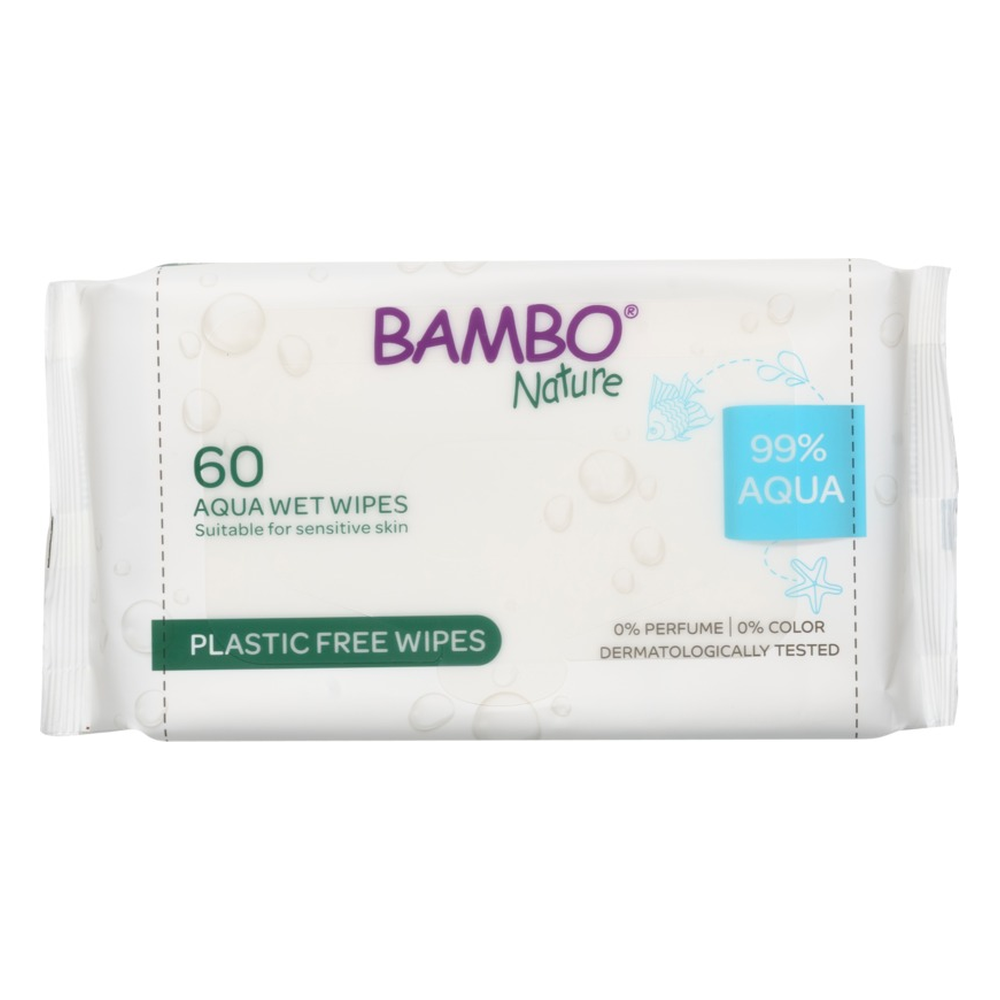 Toallitas Aqua 99 % agua Bambo Nature 60 uds