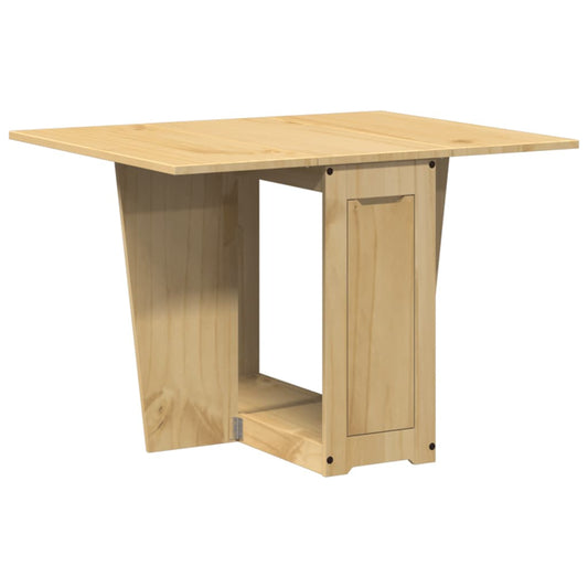 Mesa De Comedor Plegable Mariposa Corona Madera Pino Marrón_0