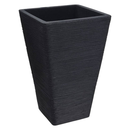 Progarden Maceta Estriada Cuadrada Gris Antracita 55 Cm_1