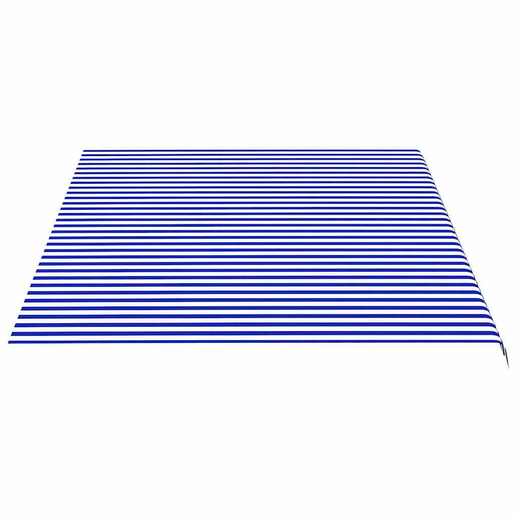 Tela De Repuesto Para Toldo Azul Y Blanco 5x3,5 M Poliéster_3