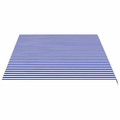 Tela De Repuesto Para Toldo Azul Y Blanco 5x3,5 M Poliéster_3