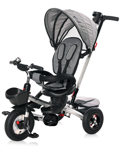 Triciclo Evolutivo Zippy Air Con Asiento Reversible Y Ruedas De Goma Graphite_0