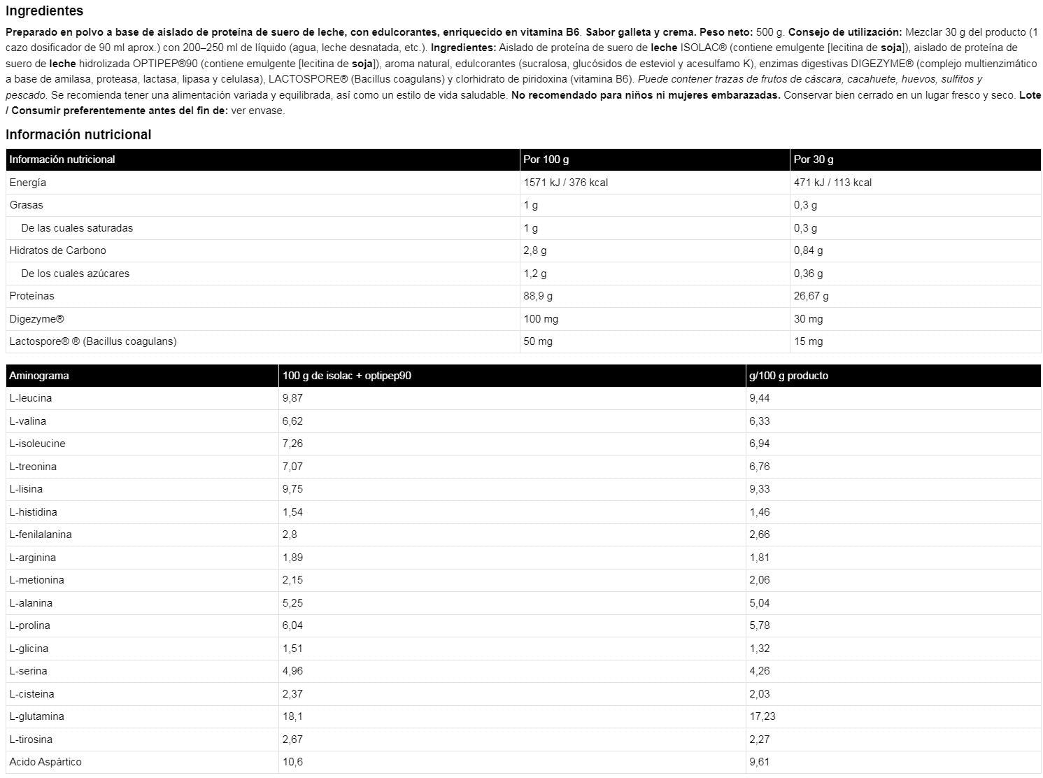 Isoluxe Cfm - 500g - Cookies & Cream - Proteína De Aislado De Suero Isolate - Io.genix_5