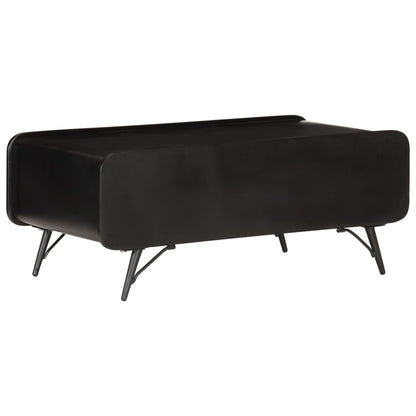 Mesa De Centro Madera Maciza De Mango 100x50x40 Cm_2
