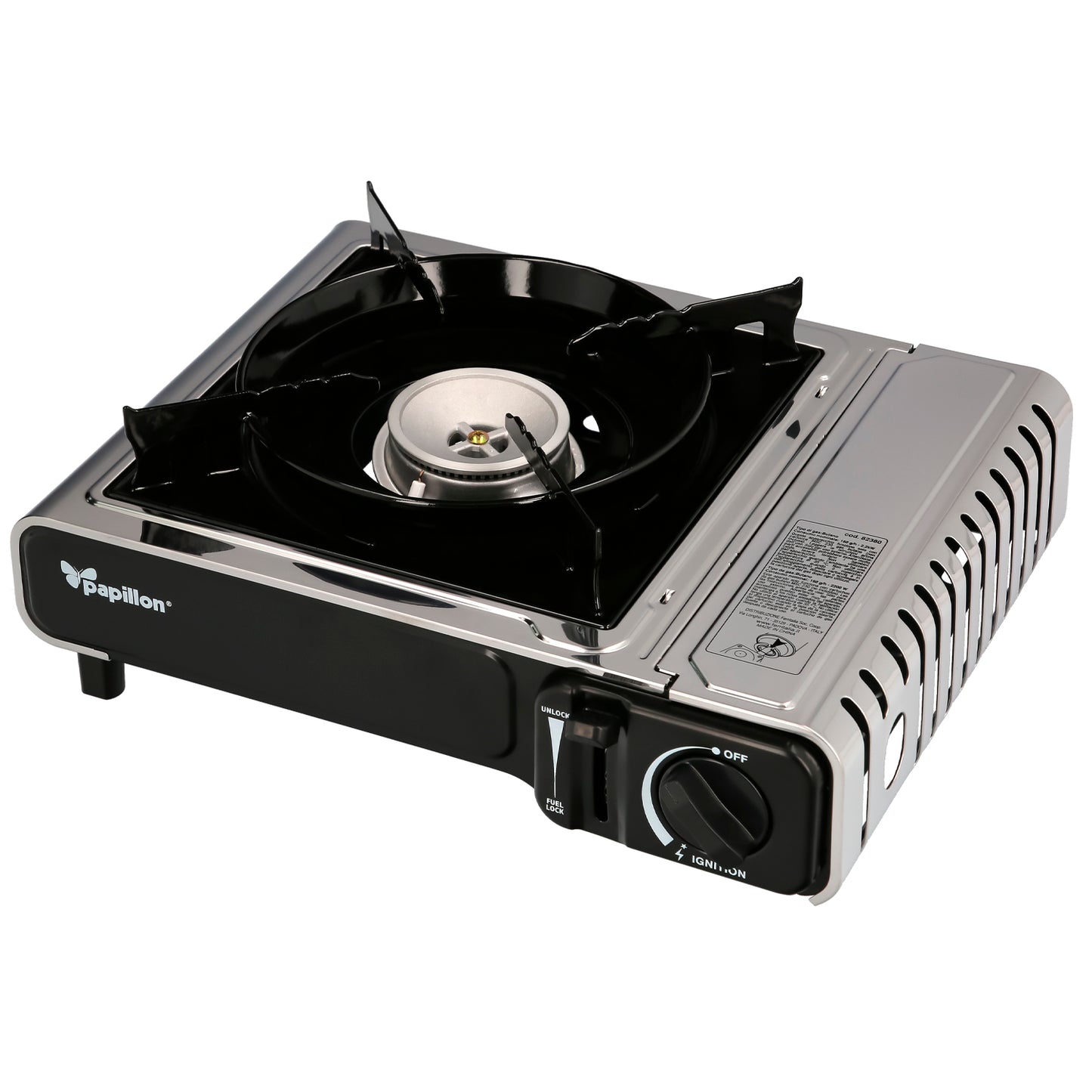 Cocina Gas Inoxidable A Cartucho Con Maletin, Cocina Portatil, Cartuchos Gas 230 Gramos, Certificacion En 17476/2021_0