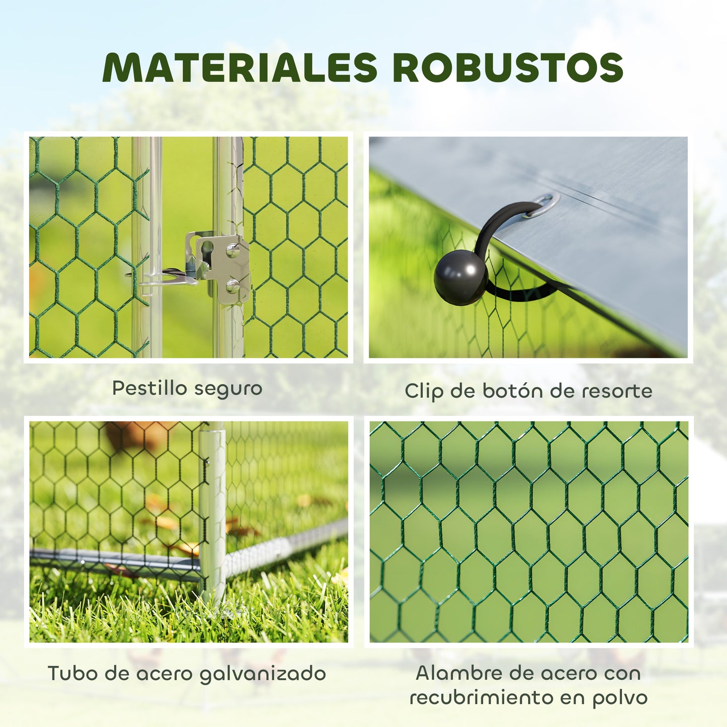 Pawhut Gallinero Para Exterior Grande 2_4