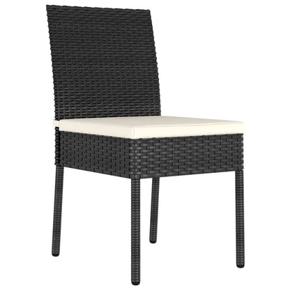 Vidaxl Sillas De Comedor De Jardín 4 Unidades Ratán Sintético Negro_1