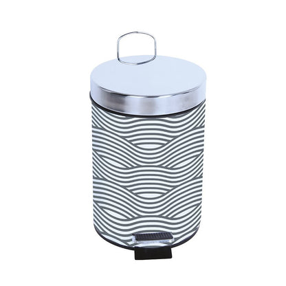 Basura Metal 3l Wave Gris_0