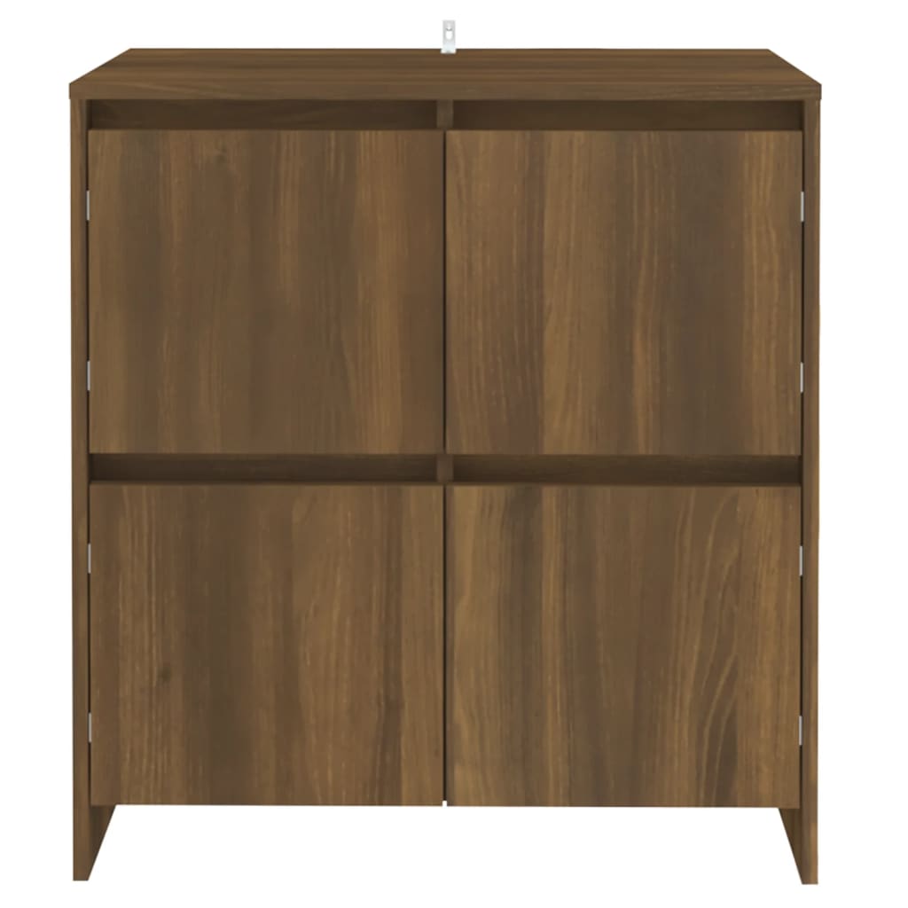 Aparador De Madera Contrachapada Marrón Roble 70x41x75 Cm / Vetonek_1