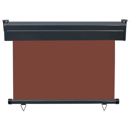 Vidaxl Toldo Lateral De Balcón Marrón 105x250 Cm_3