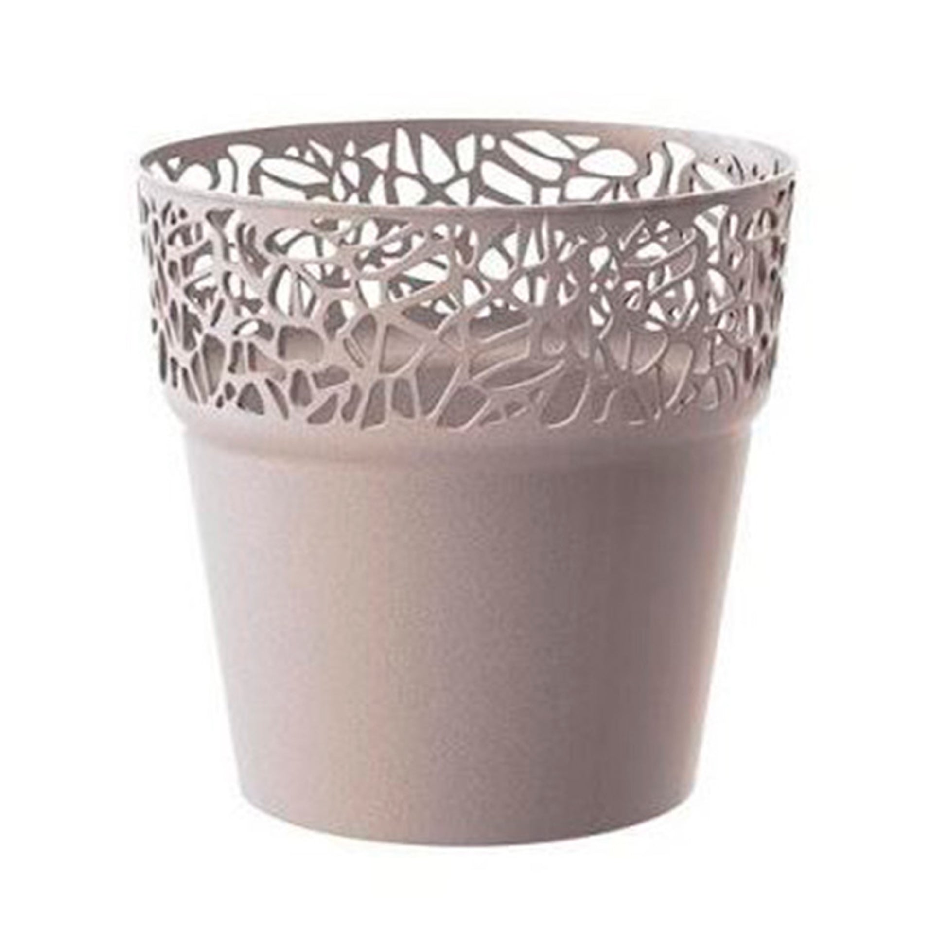 Maceta De Plastico Tree En Color Mocca 17,5 (largo) X 17,5 (ancho) X 17,9 (alto) Cm_0
