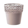 Maceta De Plastico Tree En Color Mocca 17,5 (largo) X 17,5 (ancho) X 17,9 (alto) Cm