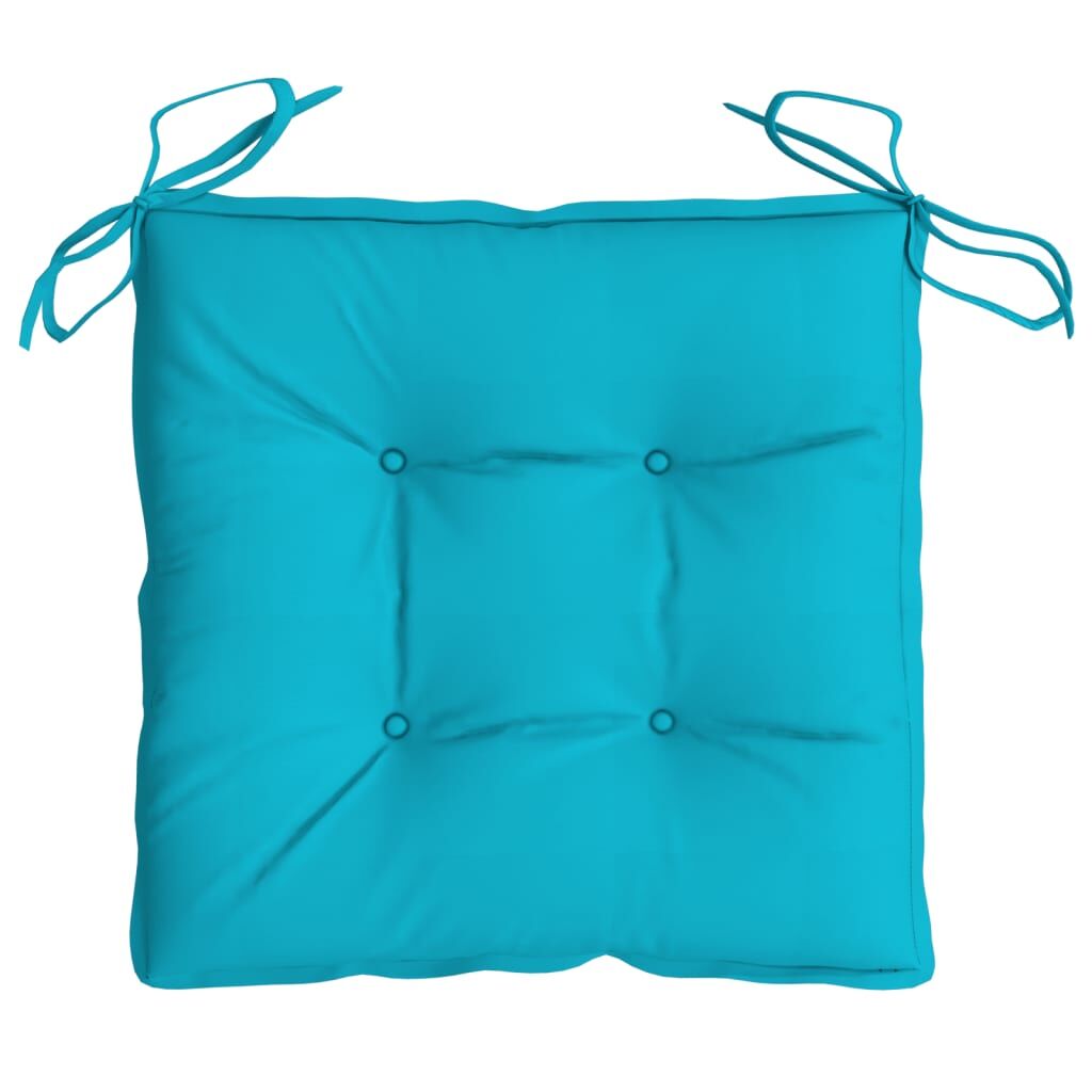 Vidaxl Cojines De Silla 2 Uds Tela Oxford Turquesa 50x50x7 Cm_4