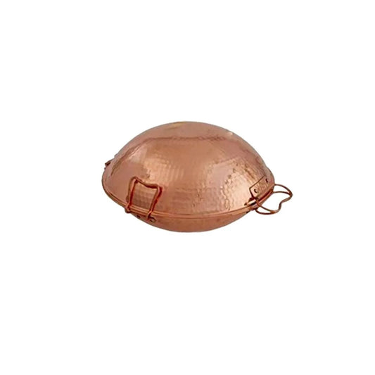 Cataplana De Cobre 33 Cm Para Pescado Carne Y Mariscos Cocción A Vapor_0