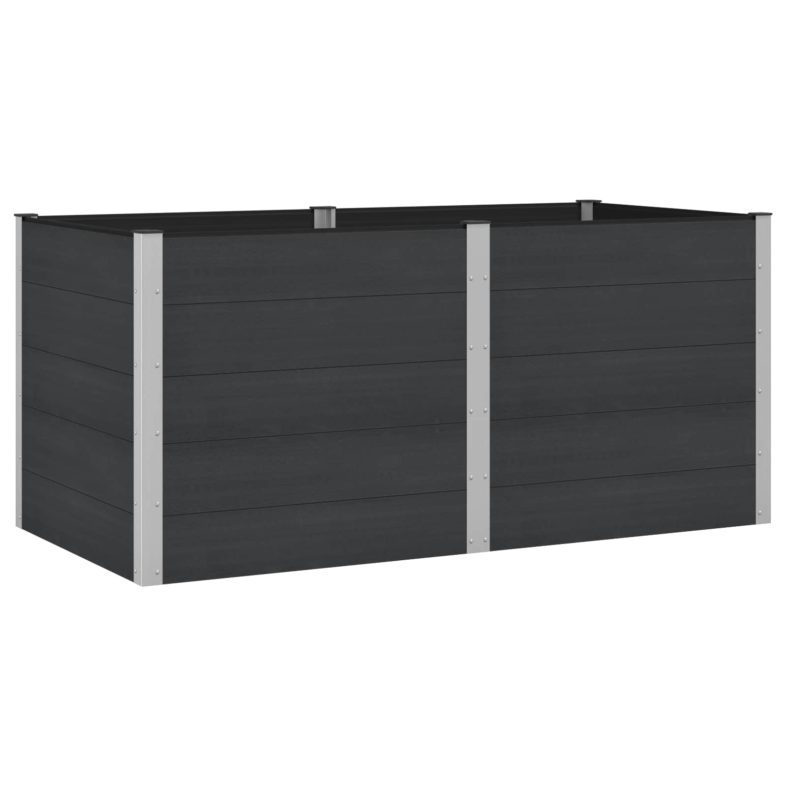 Arriate Elevado Negro 200 X 100 X 91 Cm_0