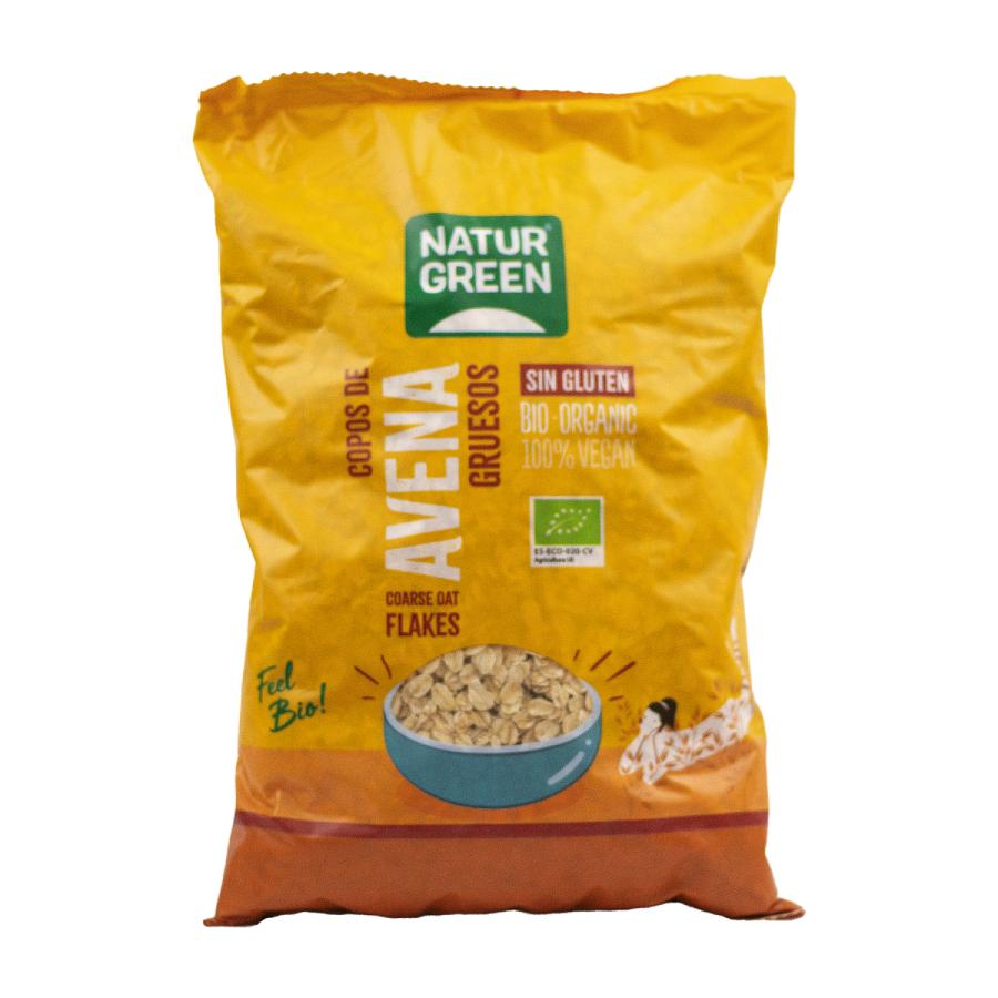 Copos de Avena Gruesos Sin Gluten Bio NaturGreen 1 Kg