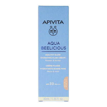 Aqua Beelicious Crema Fluida Iluminadora Hidratante Spf30 Apivita 40 ml