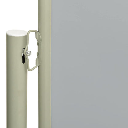 Vidaxl Toldo Lateral Retráctil De Jardín Gris 117x300 Cm_4