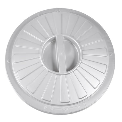 Cubo De Basura / Papelera Polivalente Con Tapa Cerrable, Grande, Plástico Resistente (pp), 23 L, Mats, Plateado_5