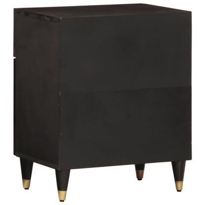Mesita De Noche Madera Maciza De Mango 50x33x60 Cm_3