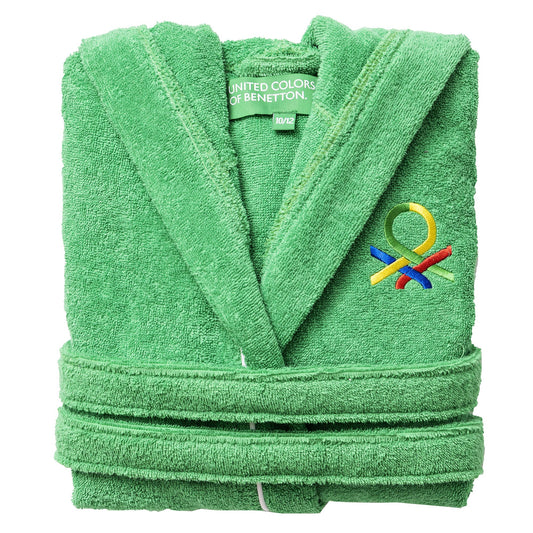 Albornoz De Niños 7-9 Años 380gsm 100% Algodón Verde Kids_0