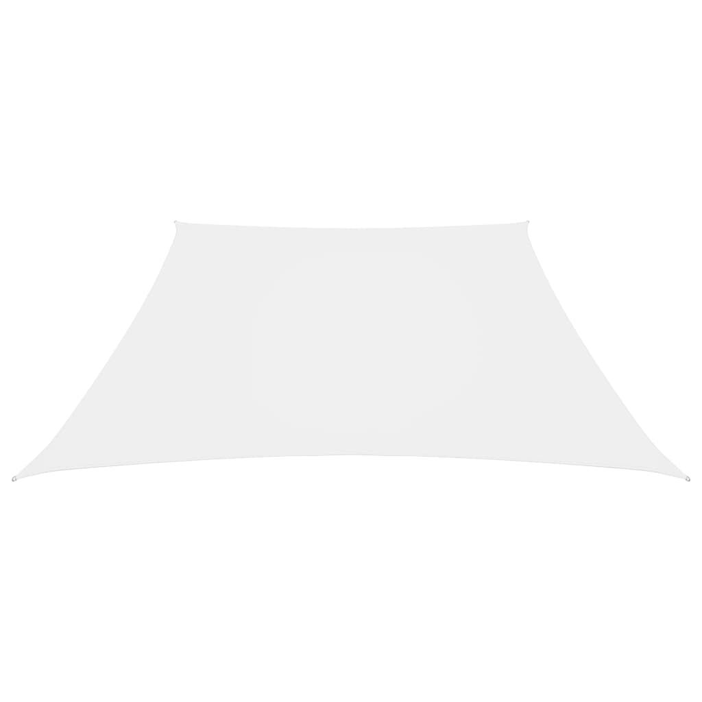 Vidaxl Toldo De Vela Trapezoidal Tela Oxford Blanco 4/5x4 M_1