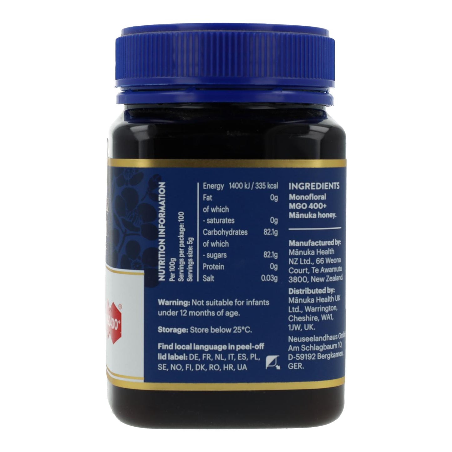 Miel de Manuka (MGO 400+) Manuka 500 gr
