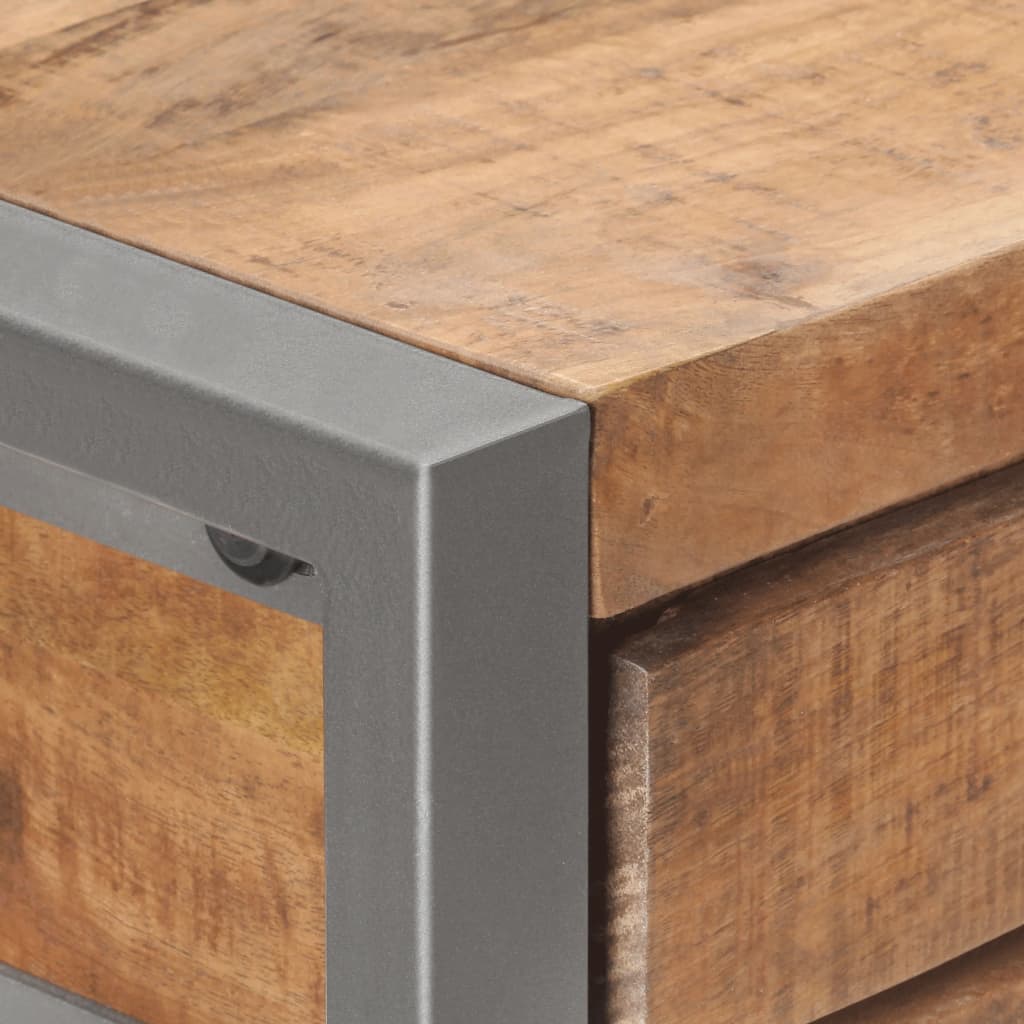 Mesa Consola De Madera Maciza De Mango 95x35x75 Cm_3