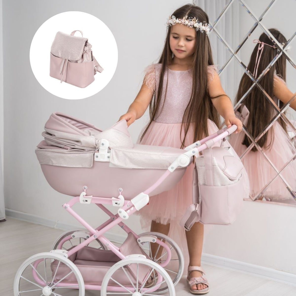 Junama Carro De Muñecas Dolce Classic | Un Carrito Elegante Para Imaginar Y Disfrutar Cada Paseo_4