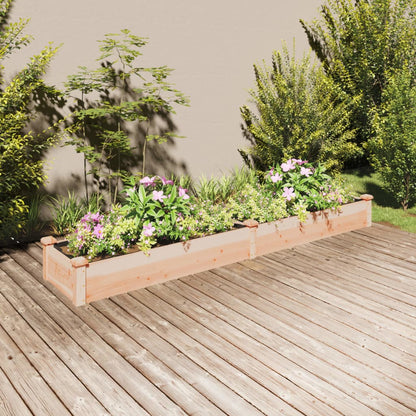 Jardinera Arriate Con Forro Madera Maciza Abeto 240x45x25 Cm_1