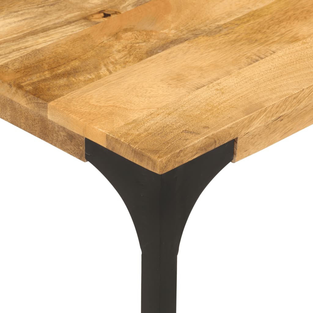 Mesa De Centro De Madera Maciza Mango 100x55x35 Cm_3