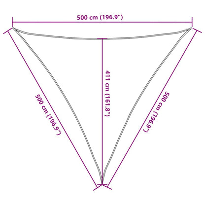Vidaxl Toldo De Vela Hdpe Gris Taupe 160 G/m² 5x5x5 M_2