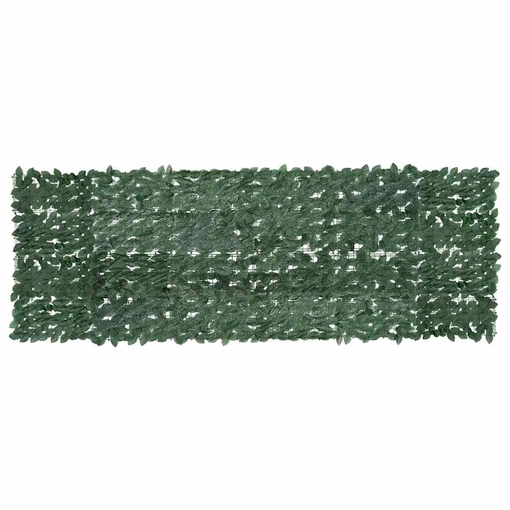 Vidaxl Toldo Para Balcón Con Hojas Verde Oscuro 300x100 Cm_0