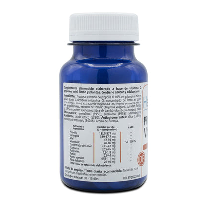 H4U Propóleo con vitamina C 60 comprimidos masticables de 800 mg