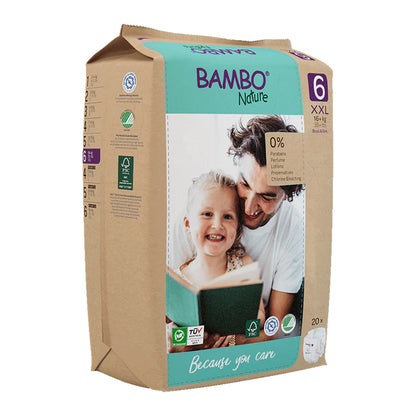 Pañales para bebé Bambo Nature Talla 6-16+kg (Pack 6 X 20 unidades)