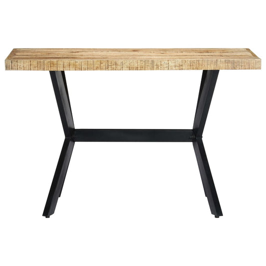 Mesa De Comedor Madera Maciza De Mango Rugosa 120x60x75 Cm_0