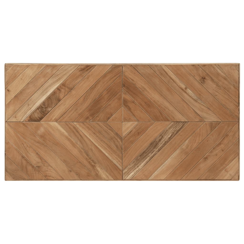 Mesa De Comedor Madera Maciza De Acacia Y Mango 120x60x76 Cm_2