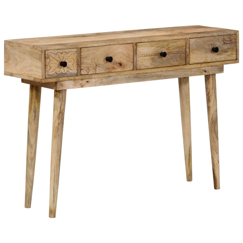 Mesa Consola De Madera Maciza De Mango 110x30x75 Cm_1
