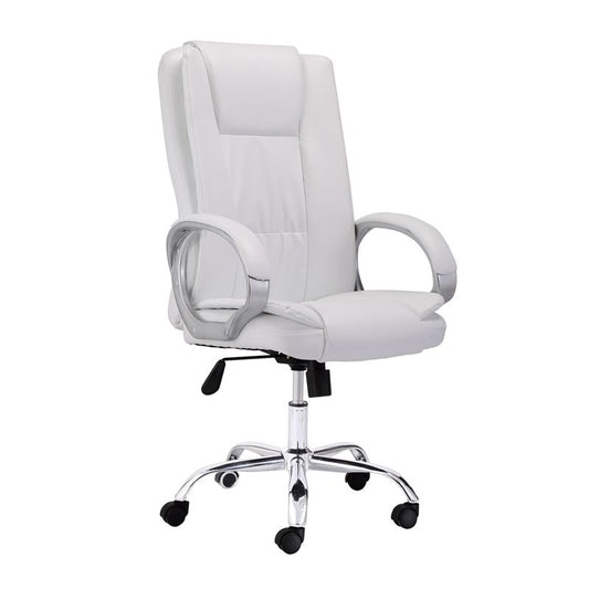 Silla De Oficina Atlas Tapizado, Blanco, 68 X 114–122 X 64_0