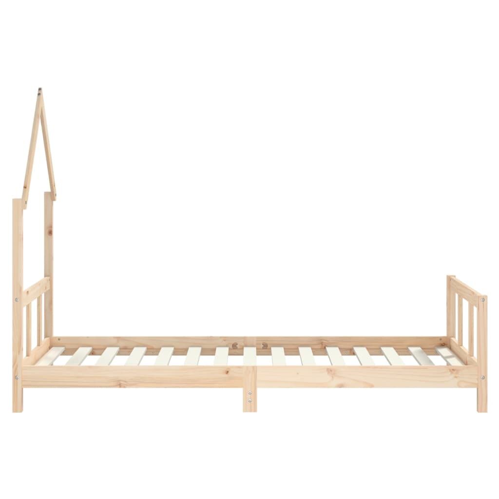 Vidaxl Estructura De Cama Infantil Madera Maciza De Pino 90x190 Cm_4