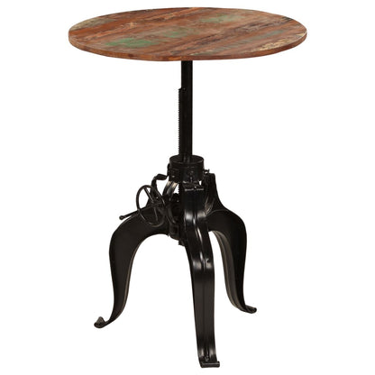Mesa De Bar Madera Maciza Reciclada 75x(76-110) Cm_2