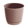Maceta Ratolla Round 1,2l., Dimensiones (mm) 145x145x127, Color Mocca