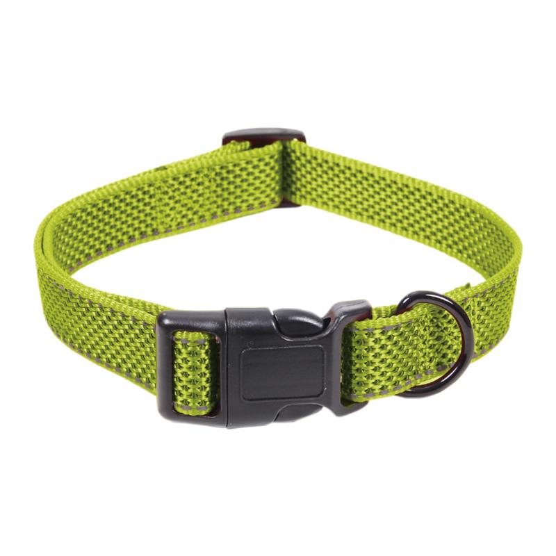 Collar Para Perros Reflectante Verde 1,5 X 30-45 Cm_0