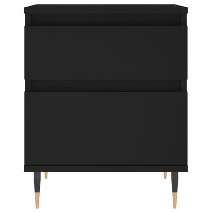Mesitas De Noche 2 Uds Madera De Ingeniería Negro 40x35x50 Cm_4